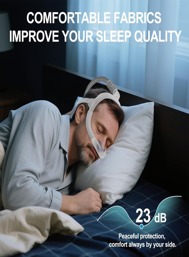 Medihealer 2 PCS N30i Nasal Cushion for AirTouch N30i (M),1 pc Soft Fabric Nasal Cushion& 1 pc Velvet-Lined CPAP Nasal Cushion for AirTouch N30i,Soft Fabric for All Seasons, Velvet-Lined for Fall/Winter(Purple) - Image 5